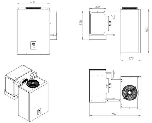 COMBISTEEL Kühlaggregat Huckepack Pluskühlung R290 - 13,1m³-18m³ – Bild 2
