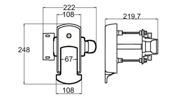 Kühlzellentürgriff - 477i266 - Schema